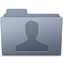 Users Folder Graphite Icon 128x128 png